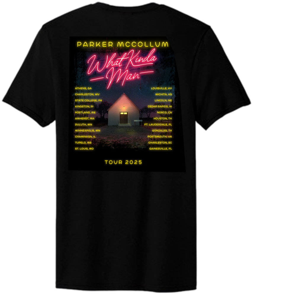 2025 What Kinda Man Black Tour Tee