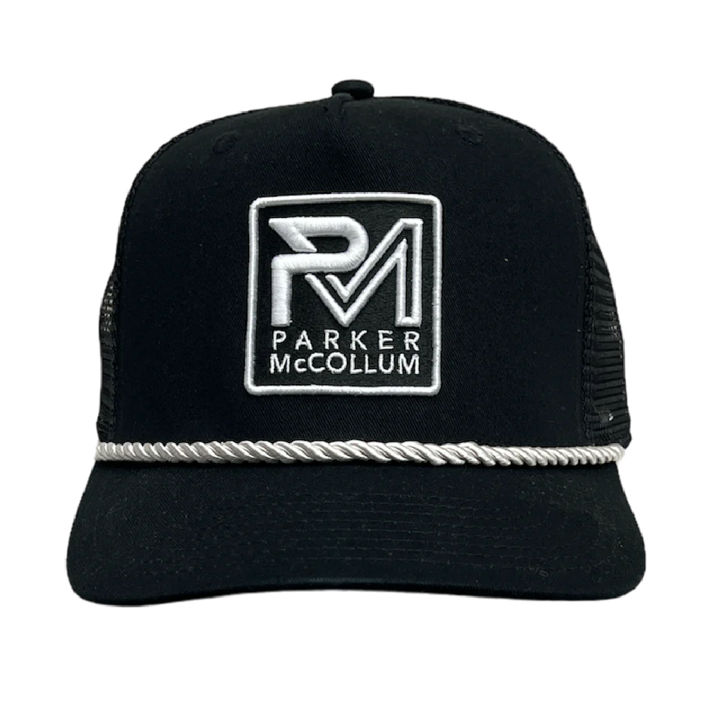 Black Rope Logo Trucker Hat
