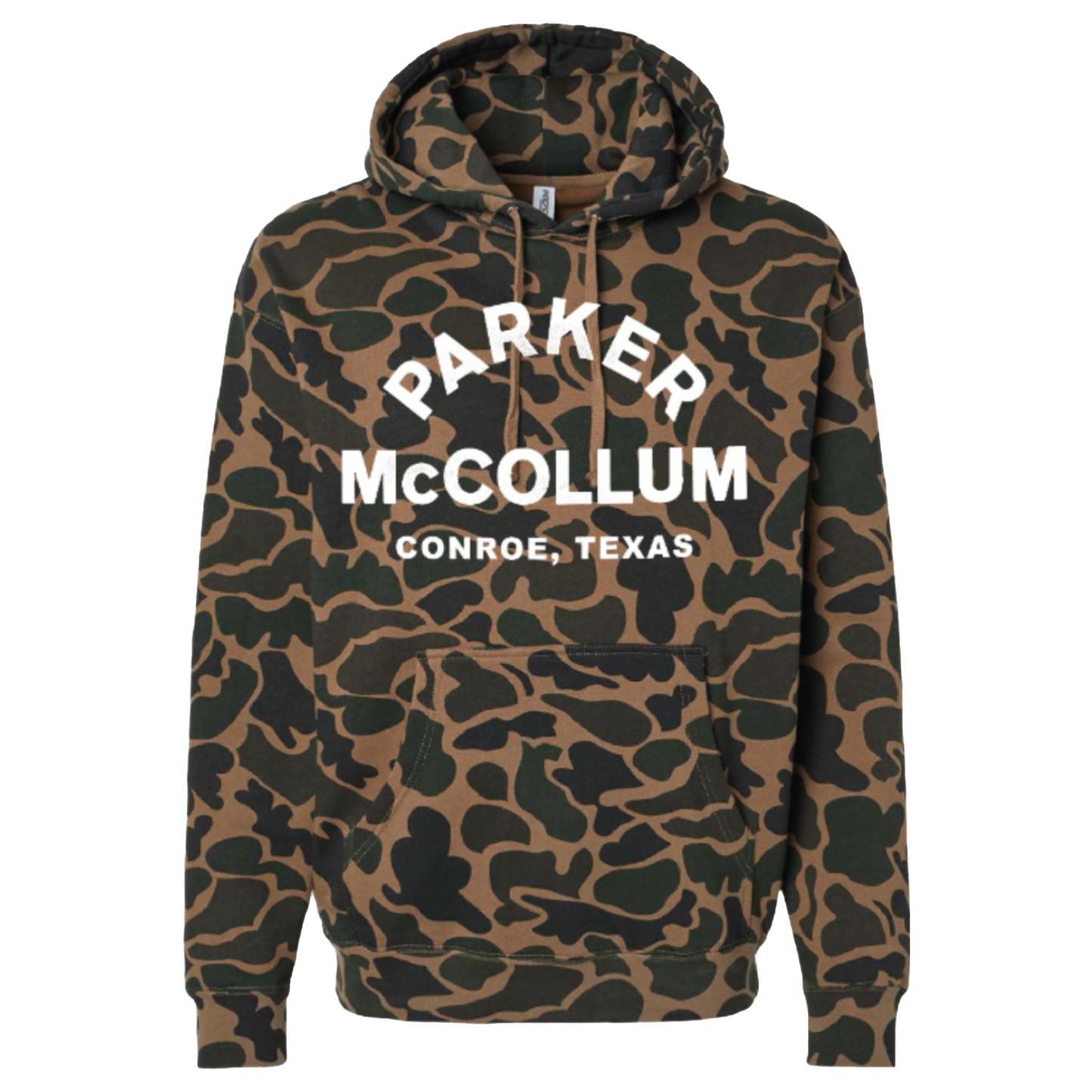Camo Arch Text Hoodie