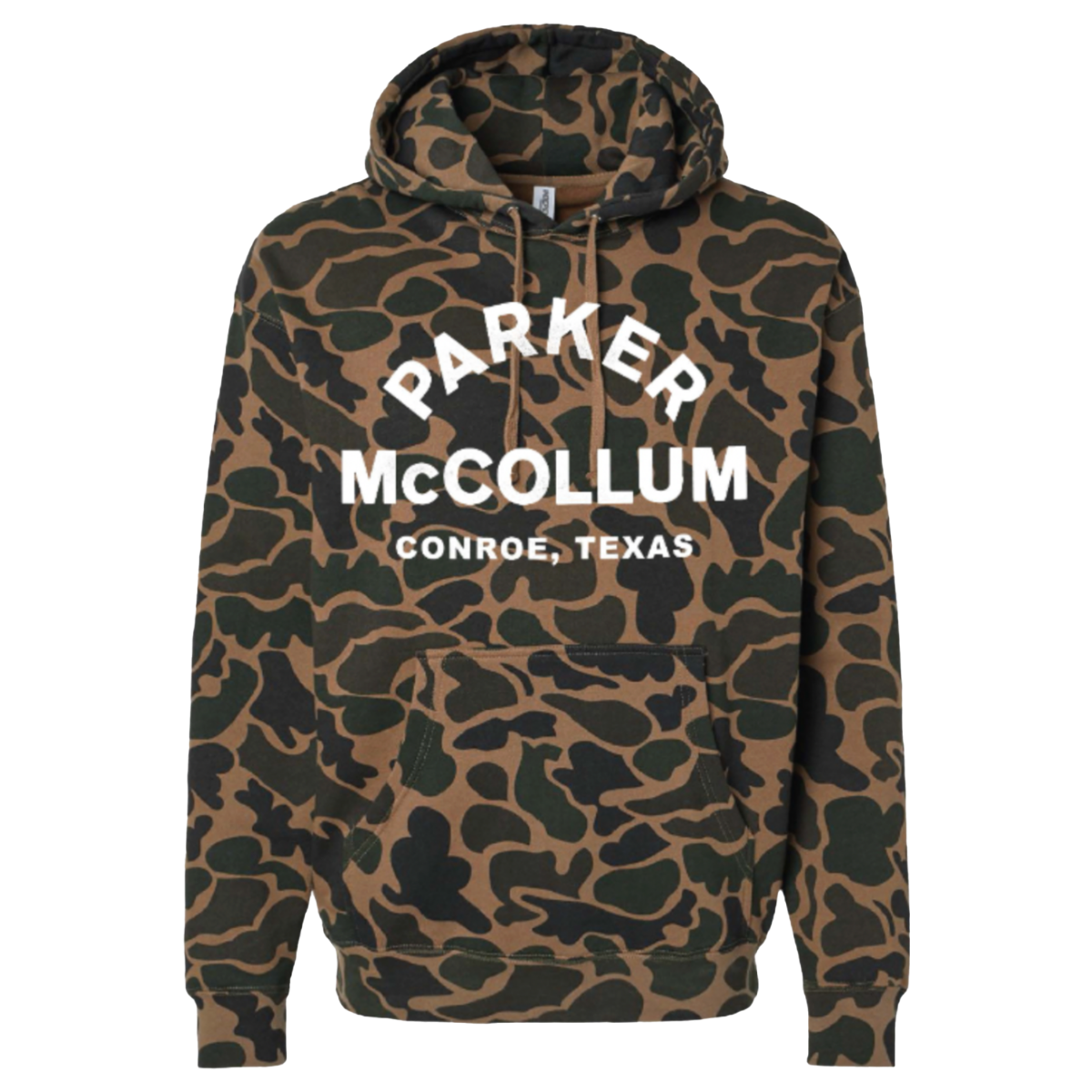 Camo Arch Text Hoodie
