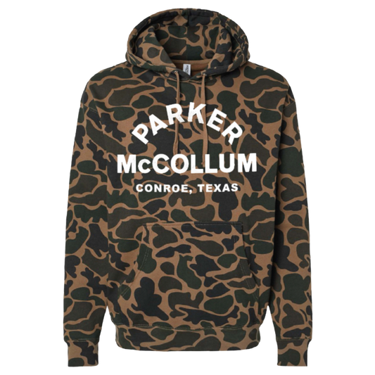 Camo Arch Text Hoodie