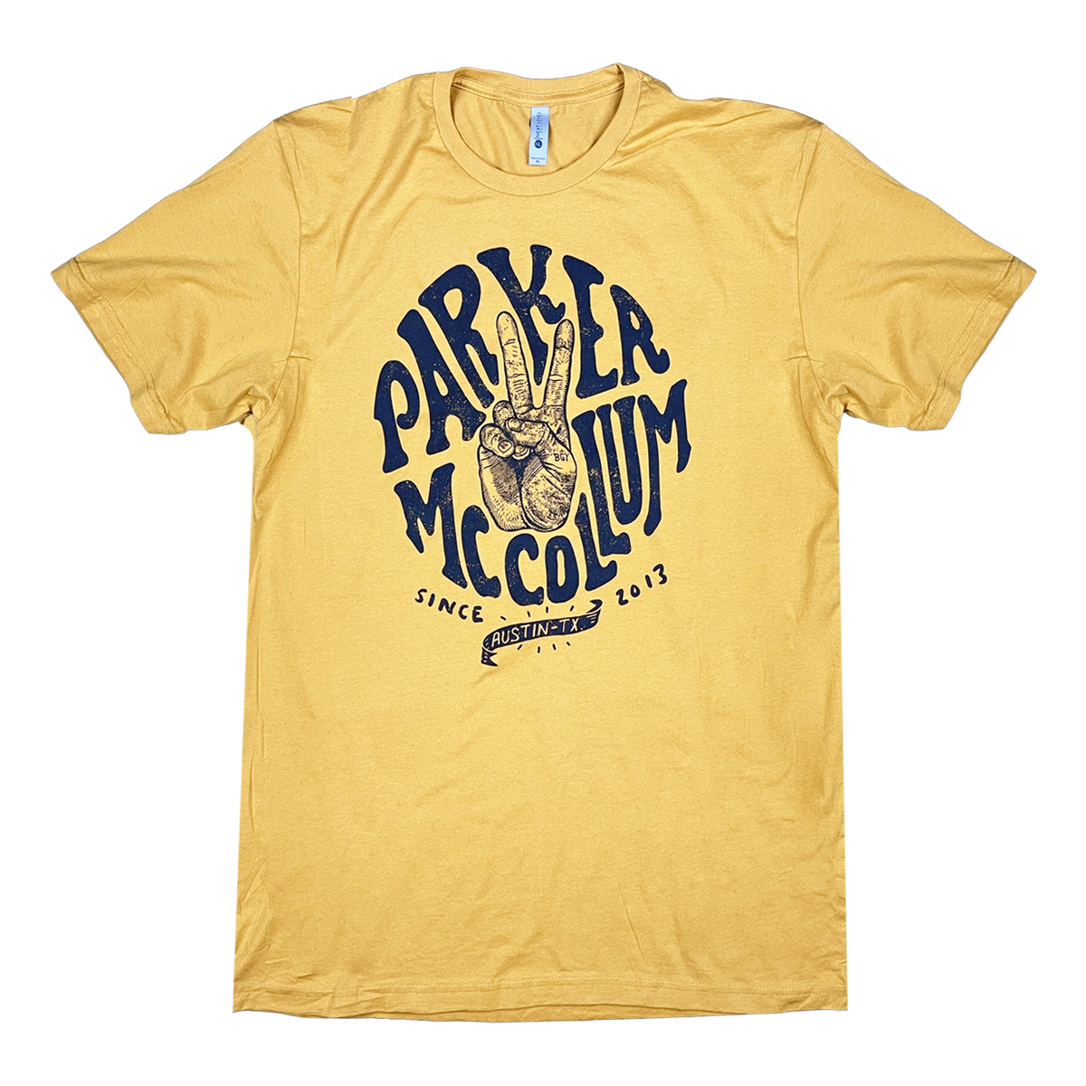 Peace Sign Tee (Mustard)