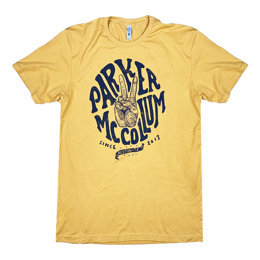 Peace Sign Tee (Mustard)