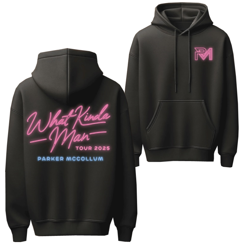 Black What Kinda Man Tour Hoodie