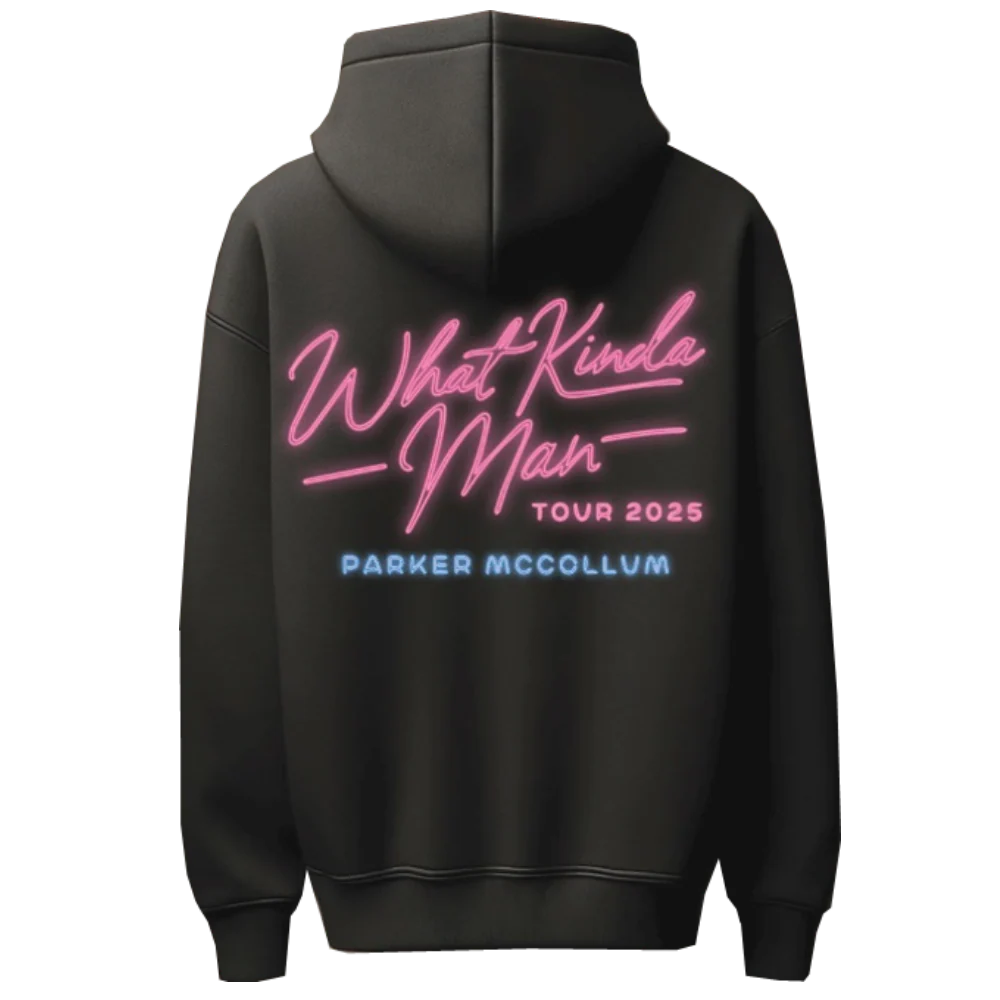 Black What Kinda Man Tour Hoodie – Parker McCollum
