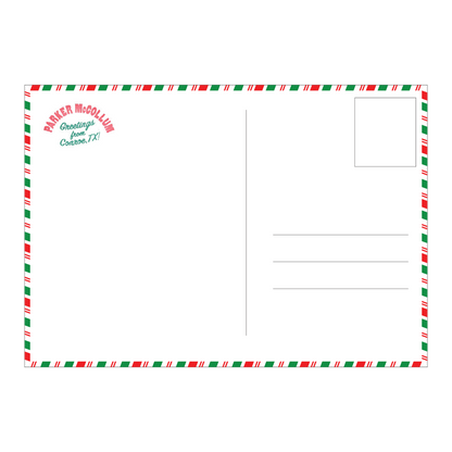 Greetings From Holiday Postcard