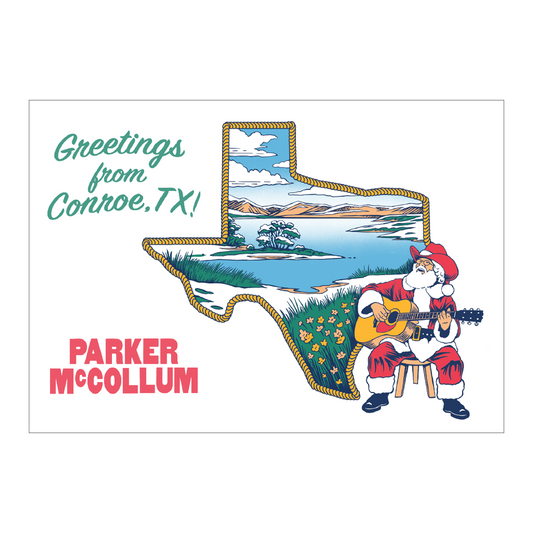 Greetings From Holiday Postcard