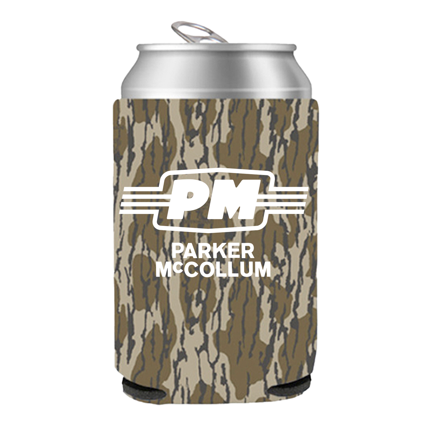 PM Brown Camo Koozie